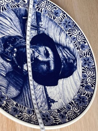 Plato Vintage Delfts Blauw Porcelana