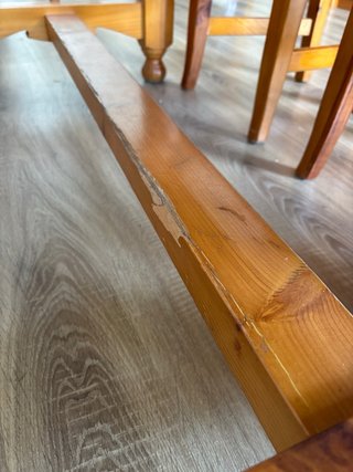 Mesa comedor madera y 4 sillas