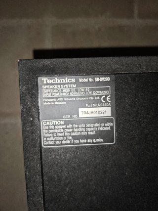 Equipo de música Technics DV290