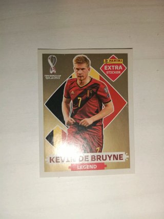 Cromo Kevin De Bruyne Extra Gold Qatar 2022