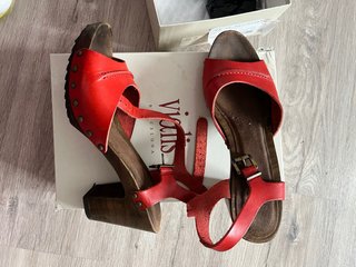 Sandalias Vialis Rojas Talla 39