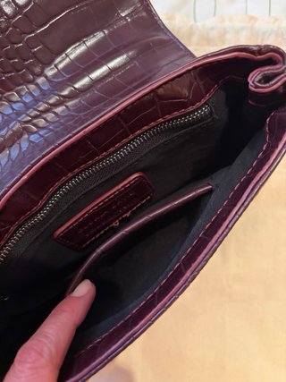 Bolso bandolera Gloria Ortiz color  burdeos