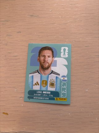 Cromo Lionel Messi Mundial 2026 ESCUCHO OFERTAS