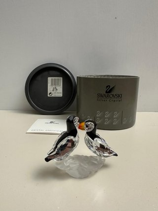 Coppia di pulcinella Swarovski