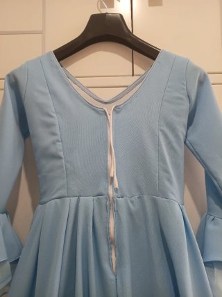 Traje de flamenca azul