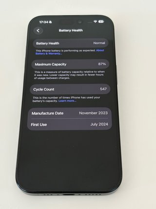 iPhone 15 Pro 256GB Blu. Condizioni perfette