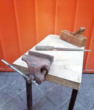 MINI - BANCO DE TRABAJO con torno