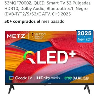 Smart TV QLED Metz 32 HDR10 Dolby Audio