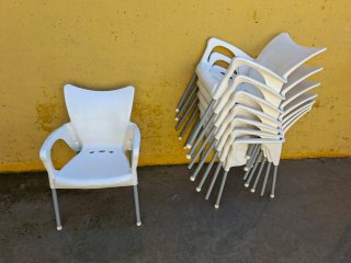 Sillas de terraza apilables