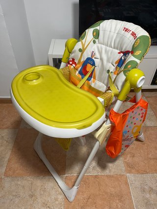 Silla de comer para bebé con estampado