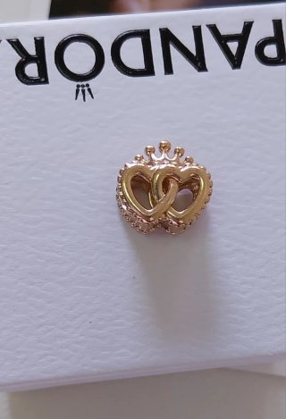 Charm Pandora Corona oro rosa