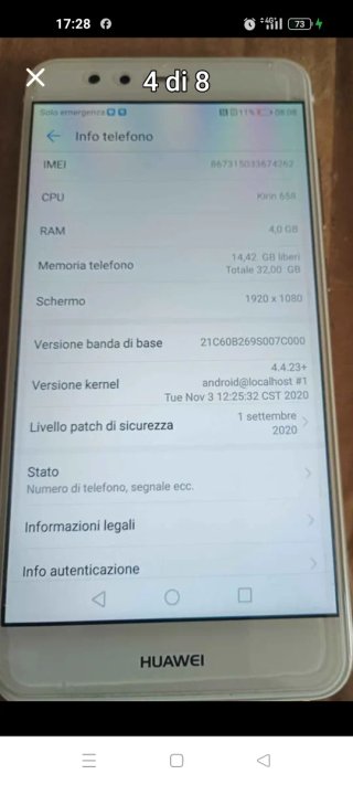Huawei P10 Lite 4/32GB Bianco