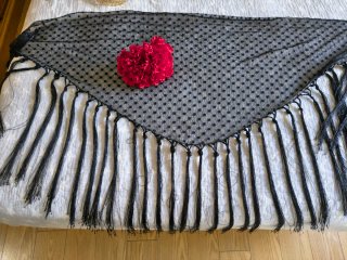 Traje de flamenca rojo con lunares