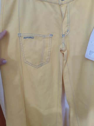 Pantalón Raso Vintage Amarillo