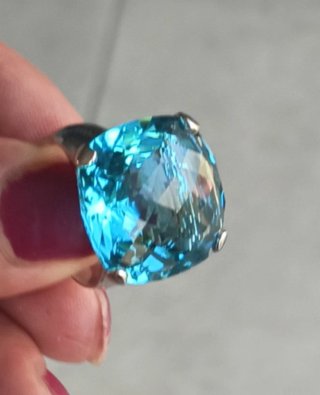 Anillo Swarovski  Merlín indicolite Talla 9/60