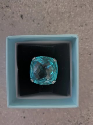 Anillo Swarovski  Merlín indicolite Talla 9/60