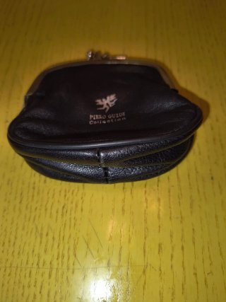 Portamonete Piero Guidi nero