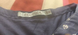 Falda larga estampada azul Talla S