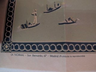 Mapa Antiguo España Ilustrado