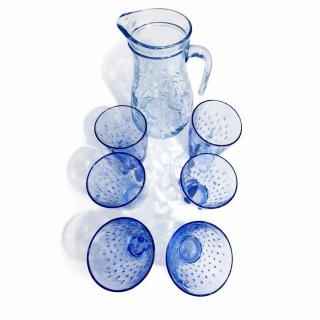 Set Caraffa e Bicchieri Bormioli Rocco Blu