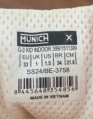 Botas fútbol sala Munich niño T34