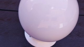 Lámpara de techo esférica blanca