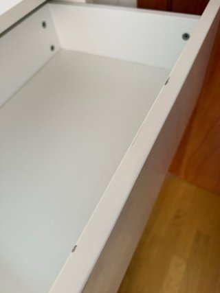 Cajonera Trama Rosa y Blanca