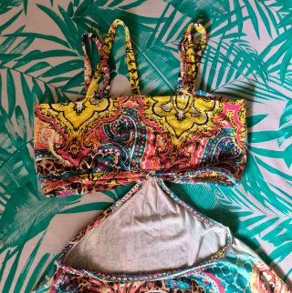 Vestido Elástico Talla S Estampado