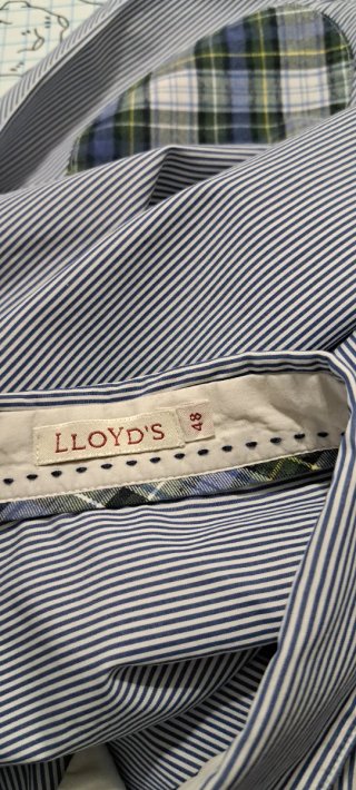 Camisa Lloyd's Rayas Azul y Blanco