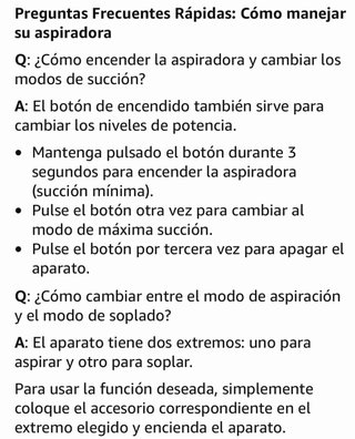 Aspirador de mano 30kPa Coche Hogar Oficina