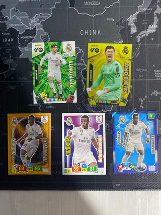 Lote cromos fútbol Panini Real Madrid