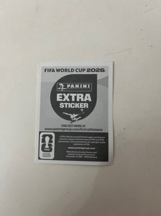 Cromo Leo Messi Extra Sticker Panini FIFA