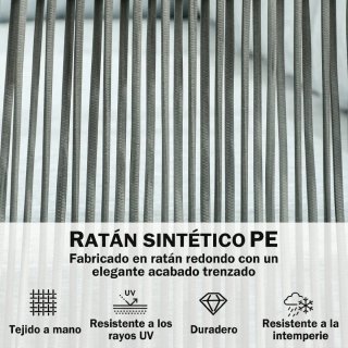 Conjunto Muebles Ratán Exterior Sofá