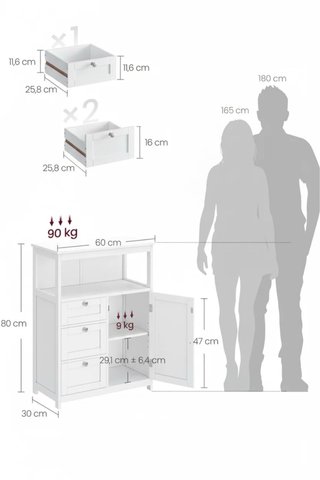 Mueble de baño blanco