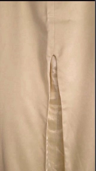 Vestido de boda gitana blanco y dorado