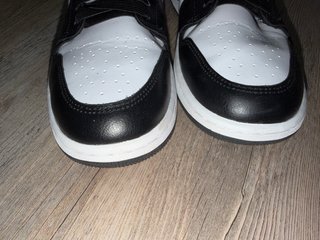 Zapatillas Jordan Air 1 Mid Hombre Negro Blanco