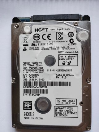 2 Discos Duros HGST 500GB SATA III