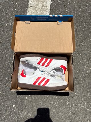 Adidas Samba Blancas y Rojas