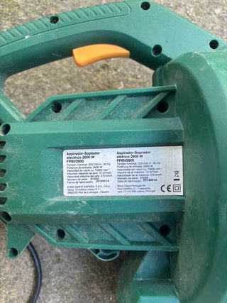 Soplador eléctrico verde