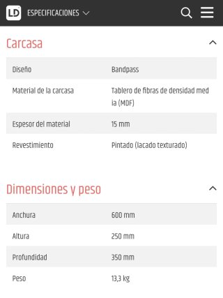 Subwoofer Pasivo LD Systems Sub88