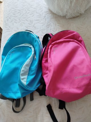 Lote 2 Mochilas Quechua Azul y Rosa