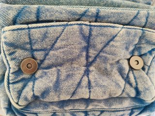 Bolso de hombro estilo denim