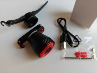 Linterna Rockbros Bici Efecto Freno USB