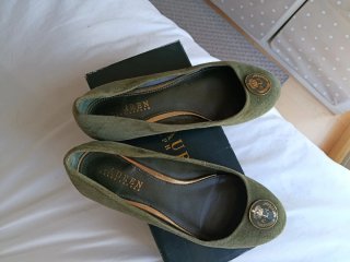 Bailarinas Ralph Lauren Verde Talla 37