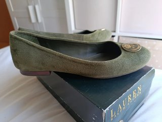 Bailarinas Ralph Lauren Verde Talla 37