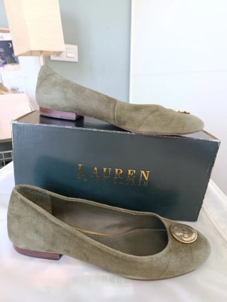 Bailarinas Ralph Lauren Verde Talla 37