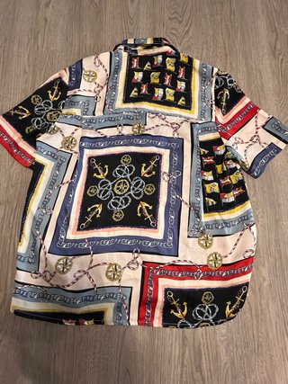 Blusa Mango Estampada Náutica