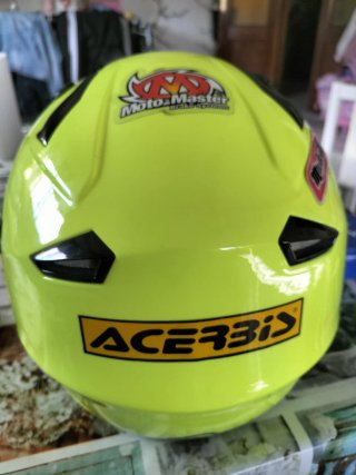 Casco Moto Acerbis Amarillo