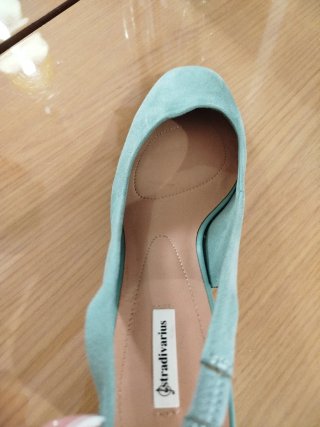 Zapatos Stradivarius verde menta