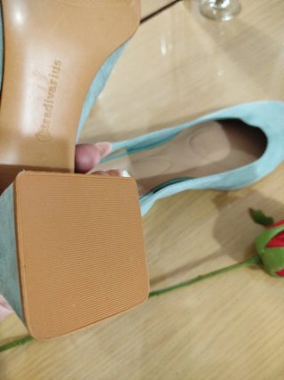 Zapatos Stradivarius verde menta